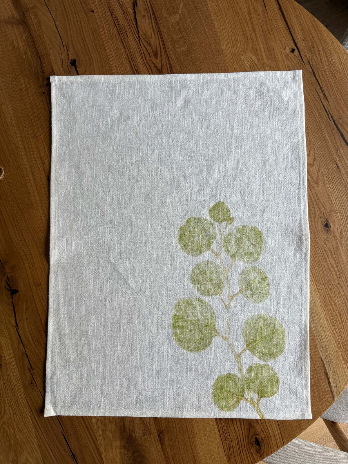 Lněná utěrka Léčivý eucalyptus