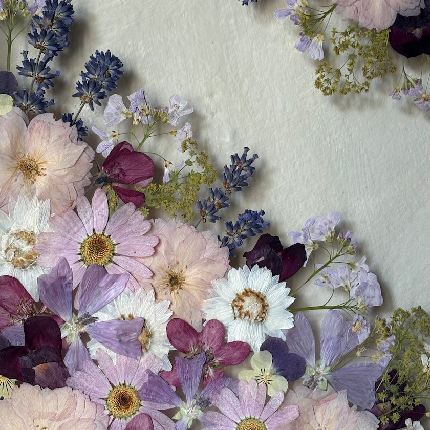 Blumenpoesie in drei Farben