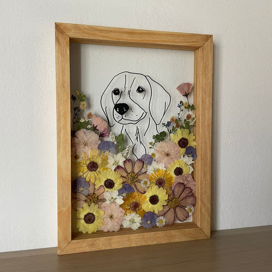 Hund im Frühlingsmantel